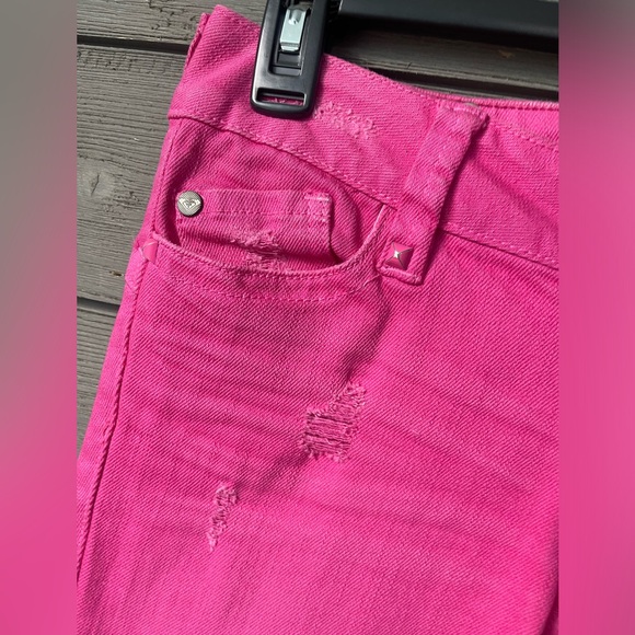 BARBIE Pink Roxy Super Skinny Fit Denim Stud Jeans Sz 3 - Picture 3 of 16